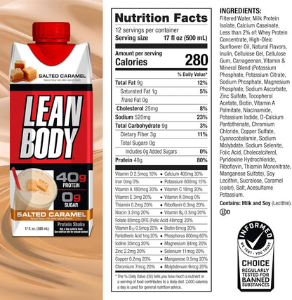 Labrada丨Lean Body 蛋白飲品 - 海鹽焦糖
