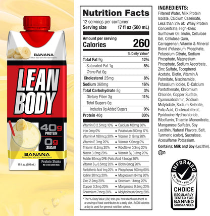 Labrada丨Lean Body 蛋白飲品 - 香蕉味