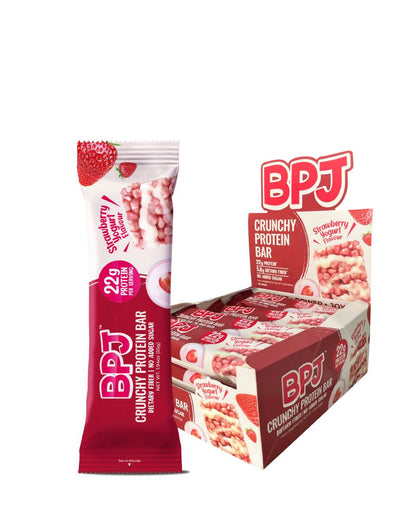 BPJ丨 脆蛋白棒 55g - 士多啤梨乳酪味