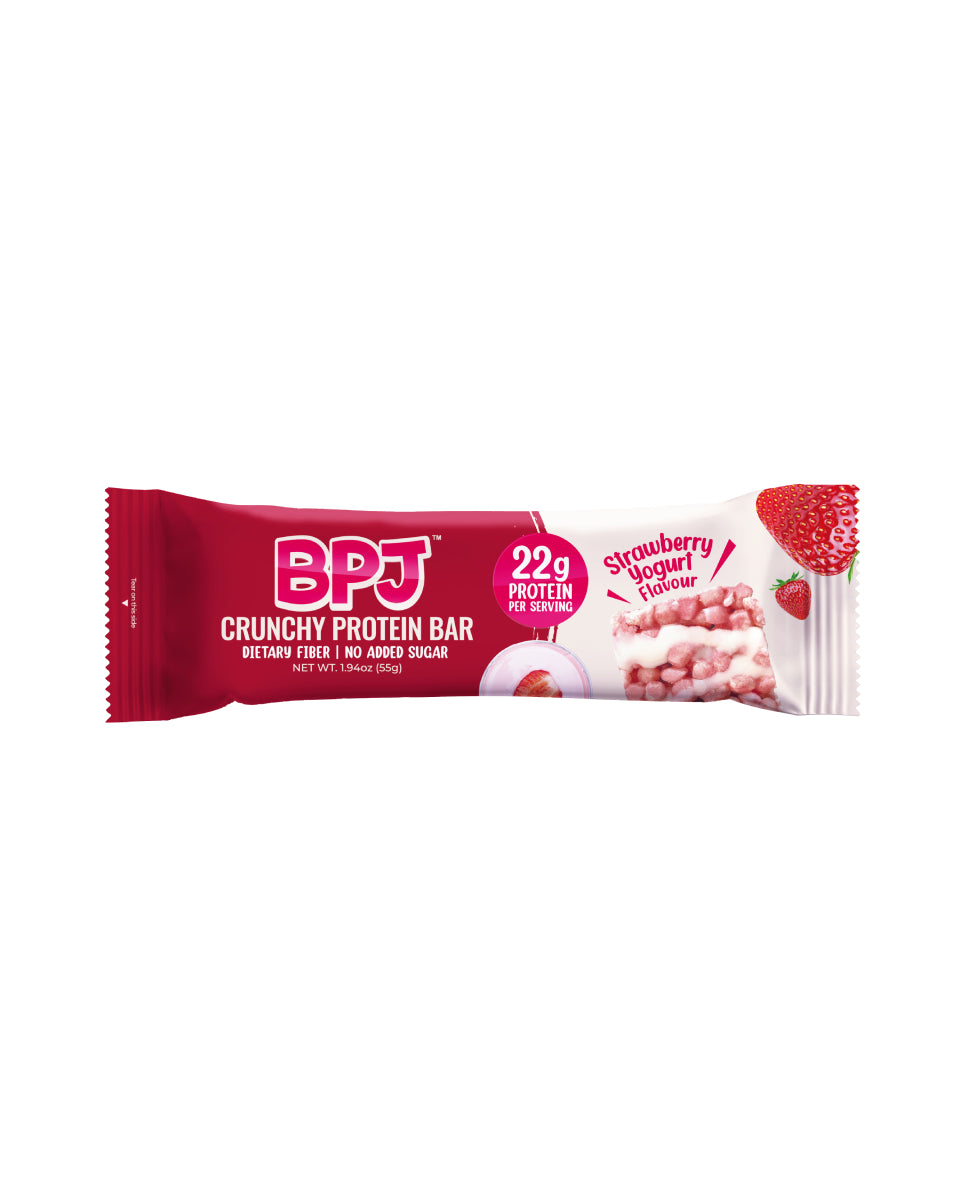 BPJ丨 脆蛋白棒 55g - 士多啤梨乳酪味