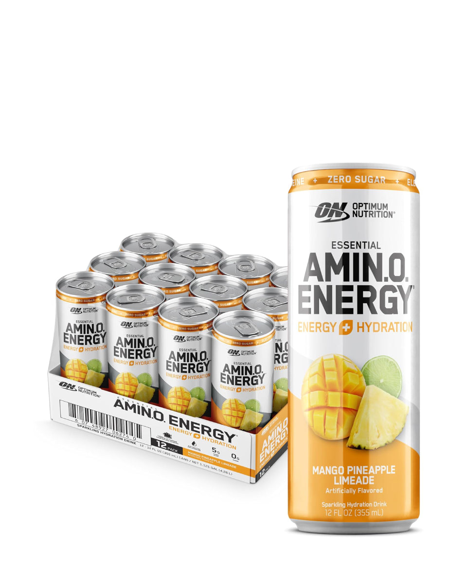 Optimum Nutrition丨Amino Energy 氨基酸能量飲品 (含電解質) 12安士 - 葡萄 (一箱12罐)