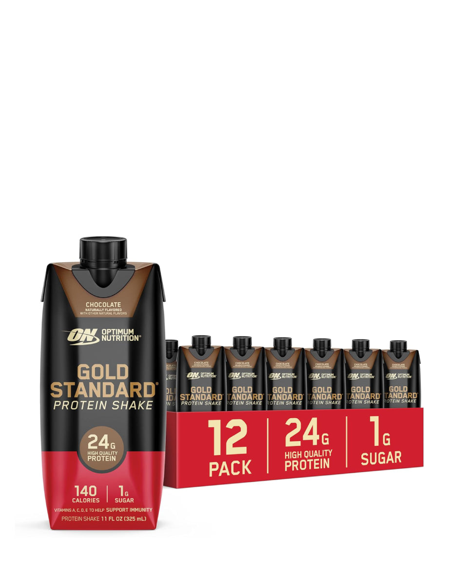 Optimum Nutrition丨金裝乳清蛋白飲品 11Oz (盒裝12枝)