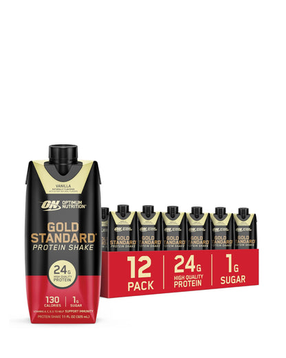 Optimum Nutrition丨金裝乳清蛋白飲品 11Oz (盒裝12枝)