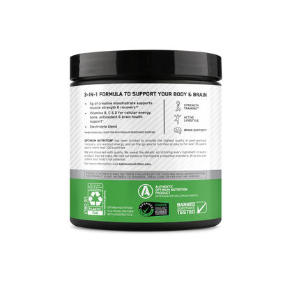 Optimum Nutrition丨3合1 肌酸粉電解質維他命 橙百香果味 360g